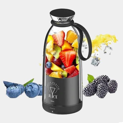 مخلوط‌کن (شیکر) Fresh Juice اورجینال | شارژی با تیغه استیل ضد زنگ و ظرفیت 350/500 میلی‌لیتر