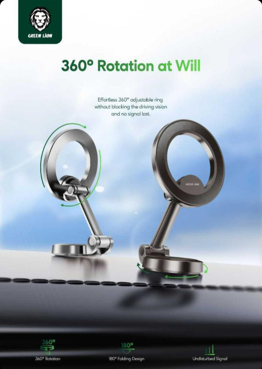 هولدر گوشی موبایل گرین لاین مدل MagHold 360 Car Mount بدنه مقاوم