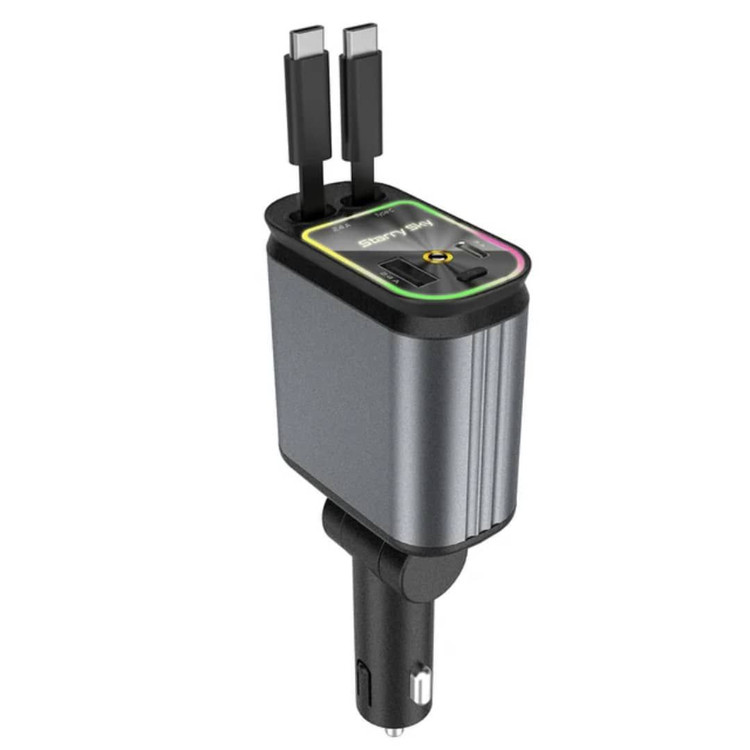 شارژر فندکی با کابل چمع شونده