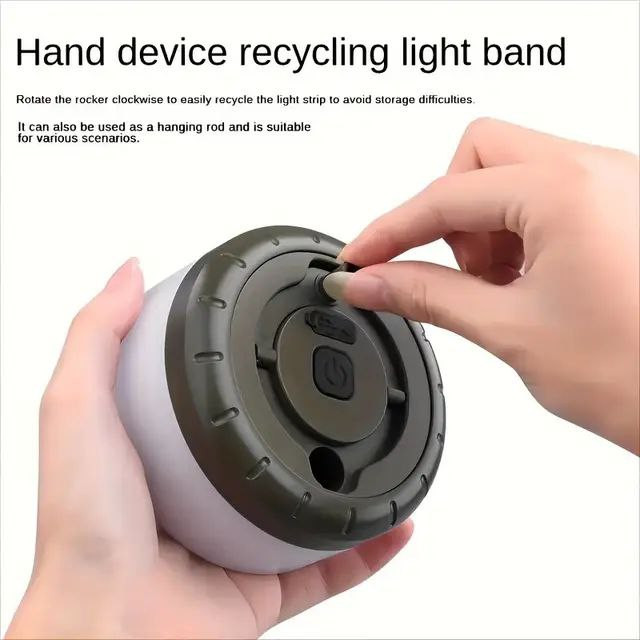 چراغ کمپینگ ریسهای شارژی با قابلیت جمع شوندگی