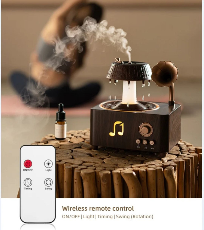 اسپیکر و بخور طرح گرامافون