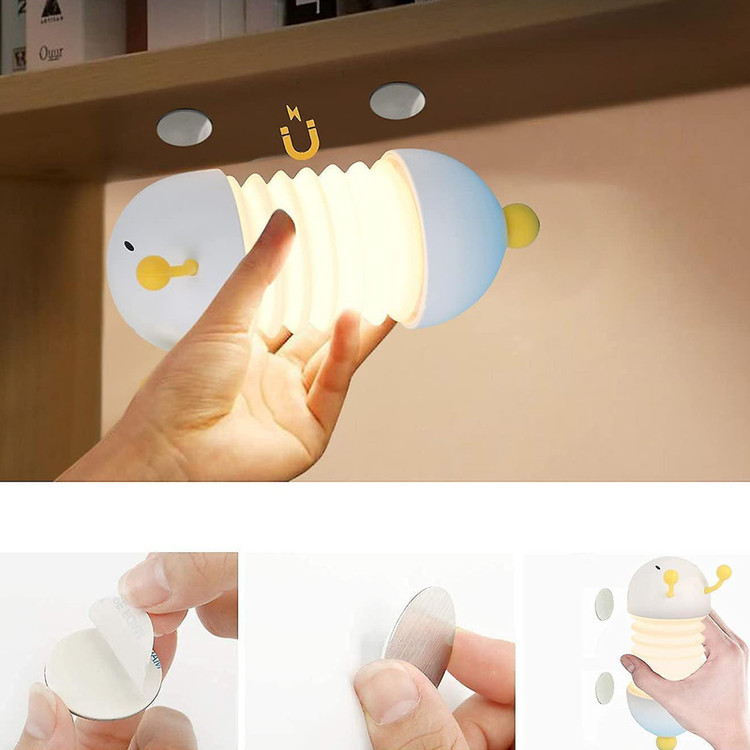 چراغ خواب سیلیکونی کرم شبتاب دارای آهنربا