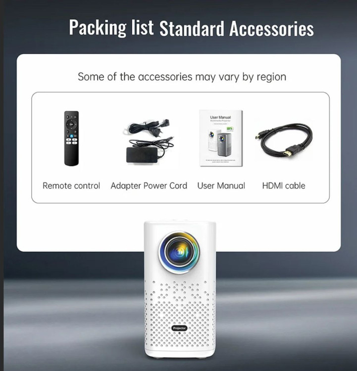 اقلام همراه ویدئو پروژکتور اندرویدی شارژی مدل H1P