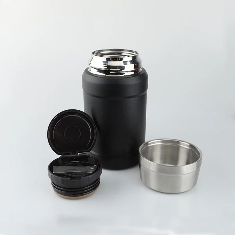 ظرف غذای استیل دوجداره مدل 5609 مشکی