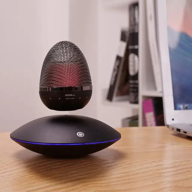 اسپیکر بلوتوثی معلق طرح تخممرغ با رقص نور RGB و صدای استریو