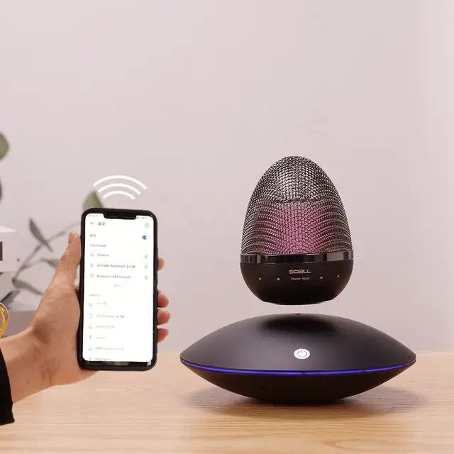 اسپیکر بلوتوثی معلق طرح تخممرغ با نور RGB