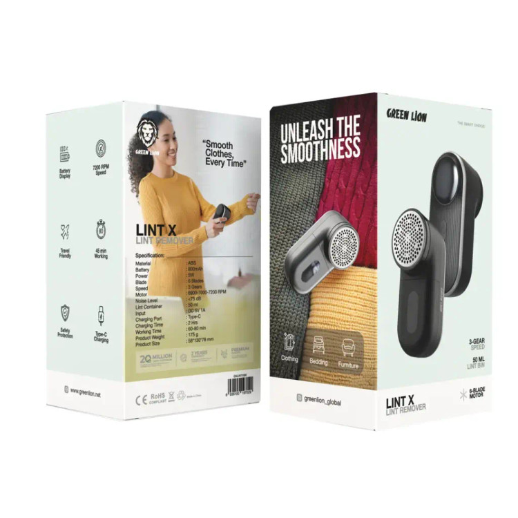 پک پرزگیر برقی لباس گرین لاین مدل Lint X