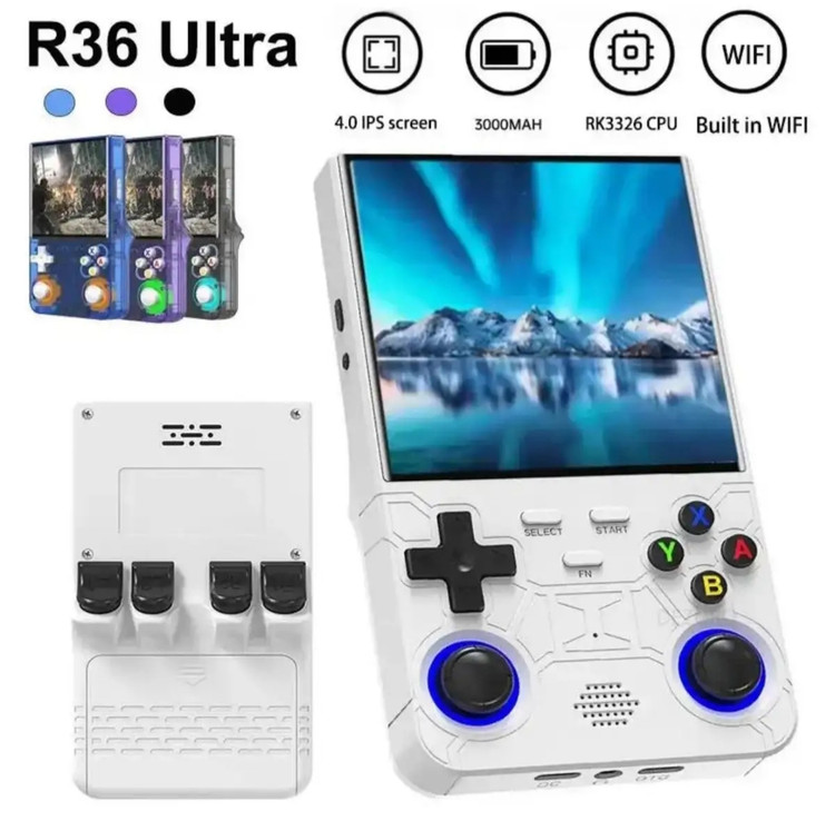 کنسول بازی R36 ultra در چهار رنگ متنوع