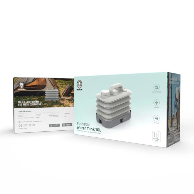 پک مخزن آب کمپینگ 10 لیتری گرین لاین مدل Foldable Water Tank 10L