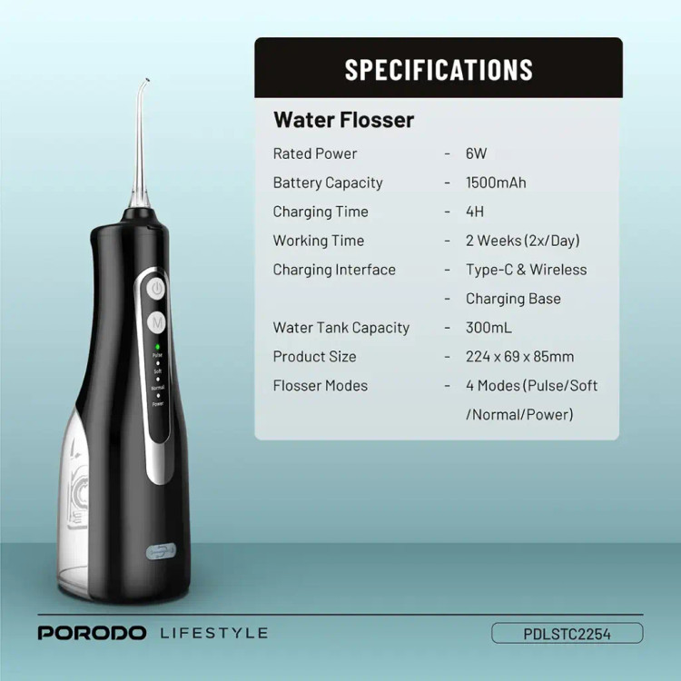 ویژگیهای مسواک برقی هوشمند پرودو مدل Water Flosser Combo