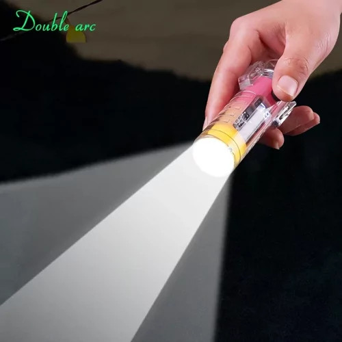 چراغ قوه ی فندک شارژی پلاسما چراغقوه دار ضدآب مدل Double arc