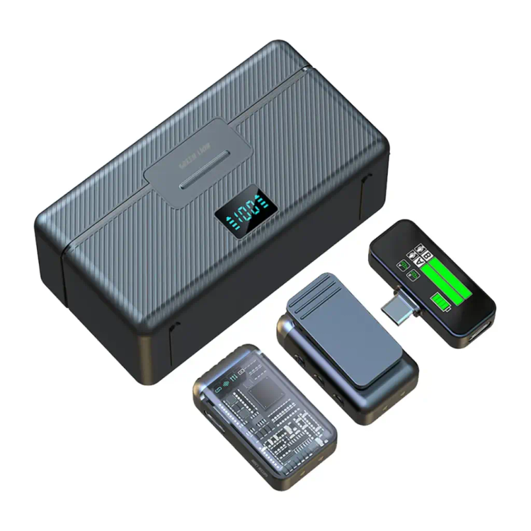 محتویات میکروفن تایپ سی گرین لاین مدل GM-90X