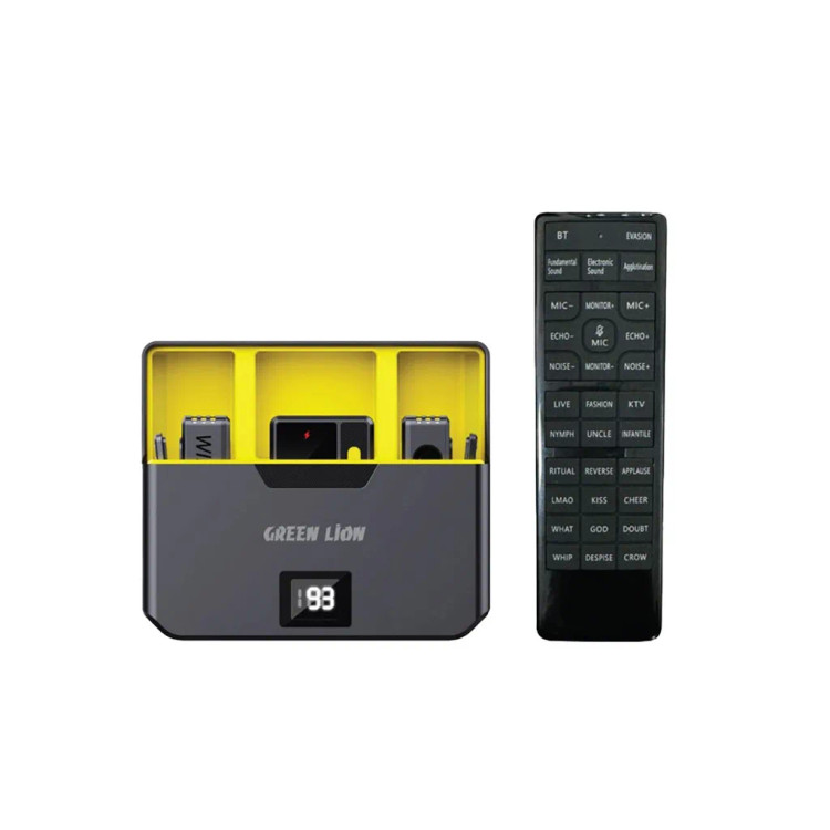 اقلام همراه میکروفن یقه ای گرین لاین مدل Wireless Microphone With Remote