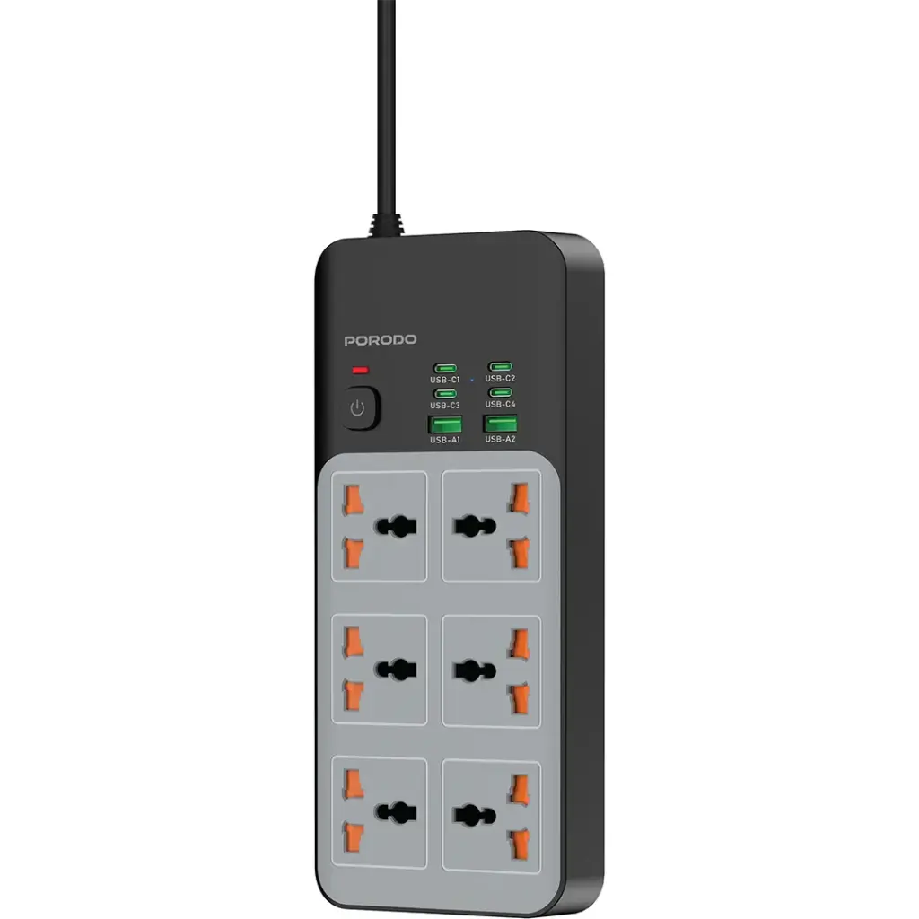 چند راهی با 6 سوکت پرودو مدل Power Strip