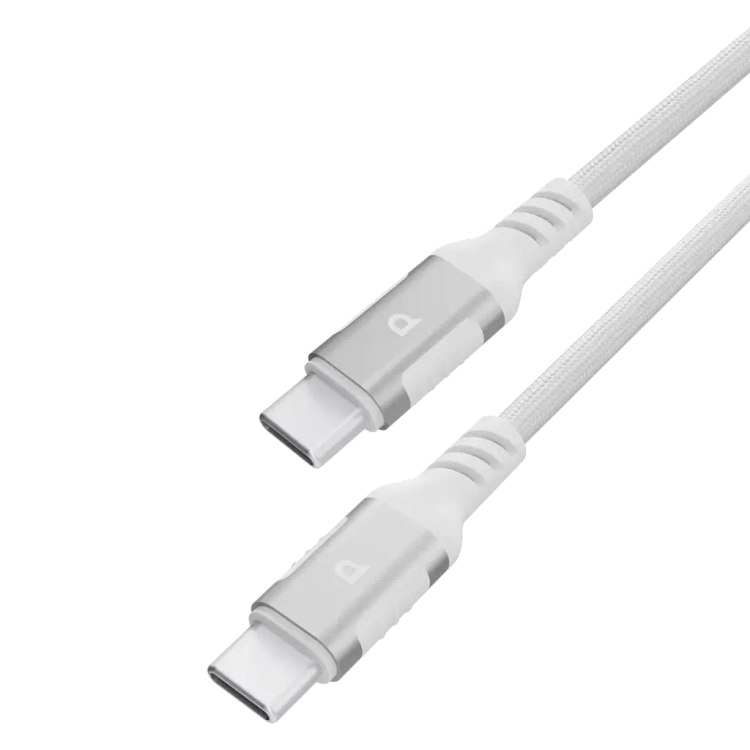 کابل تایپ سی به تایپ سی پاورولوژی مدل Power Sync Weave Series با توان 60 وات خاکستری