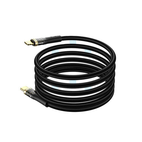 کابل شارژ مگنتی تایپ سی به لایتنینگ گرین لاین مدل Magnetic Cable