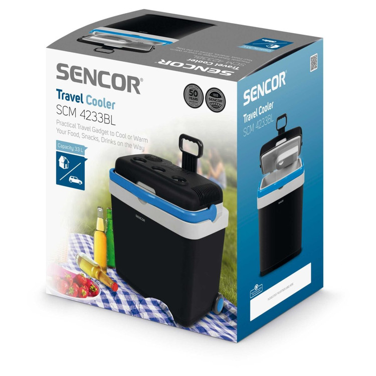 پک یخچال ماشین و مسافرتی سنکور مدل SCM4233BL | ظرفیت 33 لیتر با قابلیت گرمایش و سرمایش