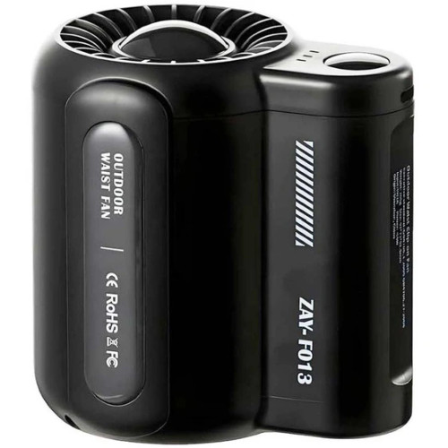 فن خنککننده پوشیدنی ZAY‑F013 (کمری و دستی) مناسب فصل گرما مشکی