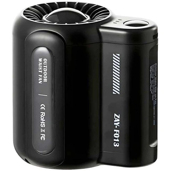 فن خنککننده پوشیدنی ZAY‑F013 (کمری و دستی) مناسب فصل گرما مشکی