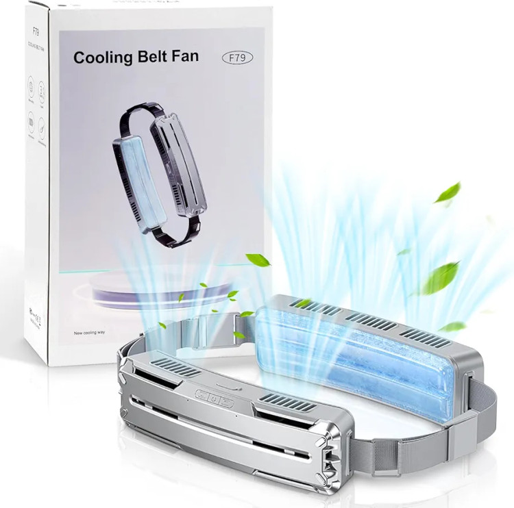 پنکه خنککننده کمری شارژی F79 | پنکه پوشیدنی بدن با باتری 5000mAh