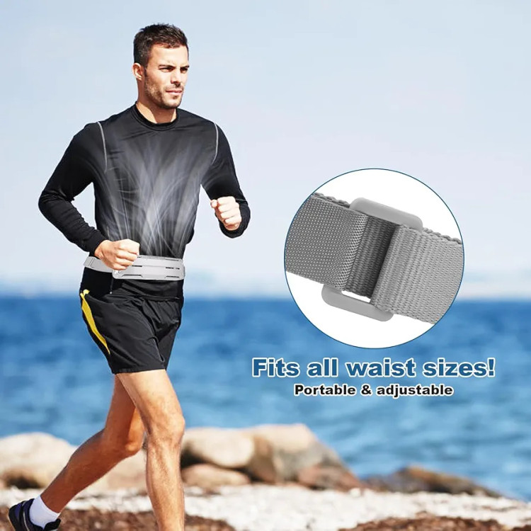 پنکه خنککننده کمری شارژی F79 | پنکه پوشیدنی بدن با باتری 5000mAh کمربند محکم قابل تنظیم