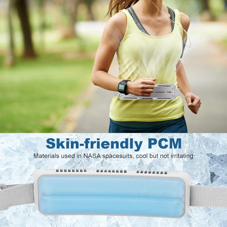 پنکه خنککننده کمری شارژی F79 | پنکه پوشیدنی بدن با باتری 5000mAh با فناوری PCM