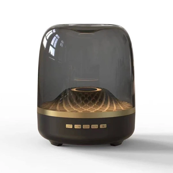 اسپیکر بلوتوثی قابل حمل طرح هارمن کاردن سایز مینی مدل GLASS 5 | صدای 360 درجه، بلوتوث 5.4 و نورپردازی LED