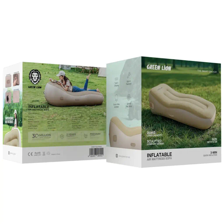 پک تشک بادی قابل حمل گرین لاین مدل Inflatable Air Mattress Sofa | مبل بادی سفری