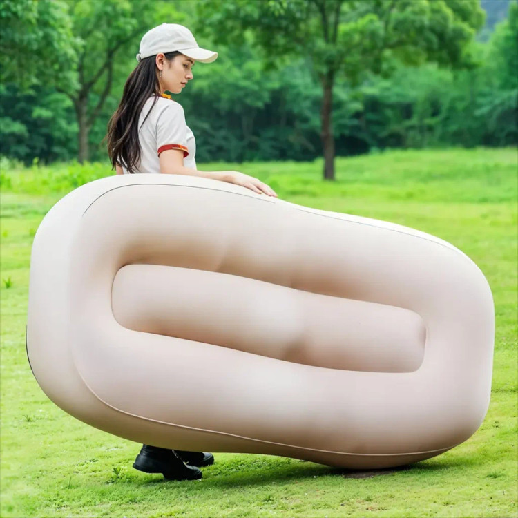 تشک بادی قابل حمل گرین لاین مدل Inflatable Air Mattress Sofa | مبل بادی سفری قابل حمل