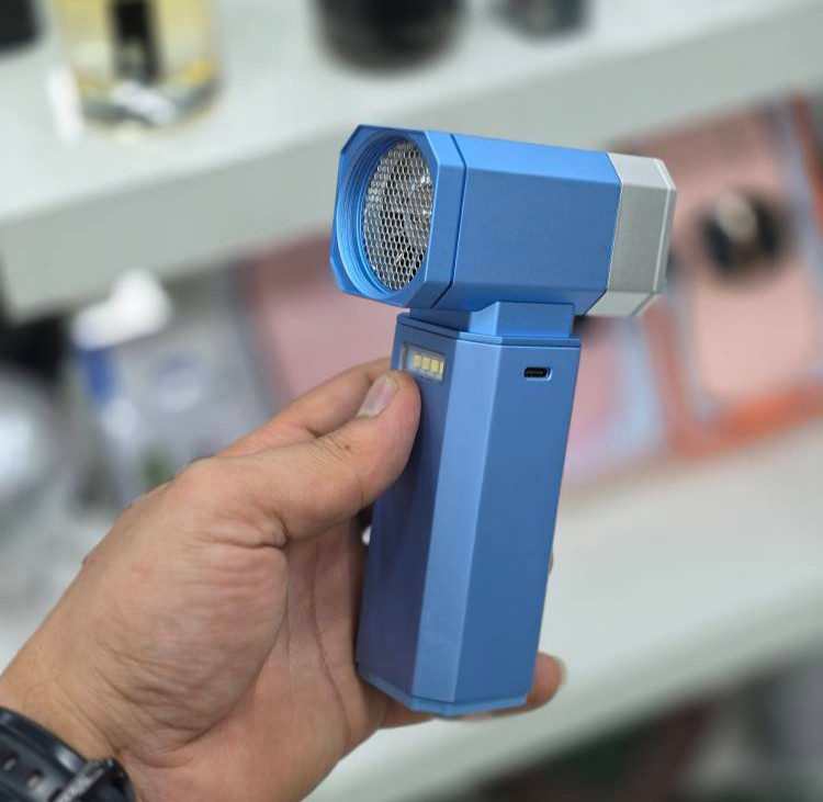 مینی جارو و دمنده شارژی پاورولوژی مدل Drift Handheld Turbo Fan | جارو شارژی چندکاره خودرو از بغل