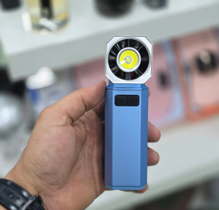 مینی جارو و دمنده شارژی پاورولوژی مدل Drift Handheld Turbo Fan | جارو شارژی چندکاره خودرو از روبرو