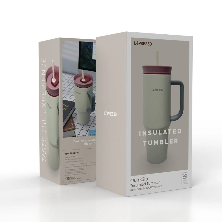 پک ماگ مسافرتی عایقدار لپرسو مدل QuirkSip Insulated Tumbler | تراول ماگ ۱۲۰۰ میلیلیتری
