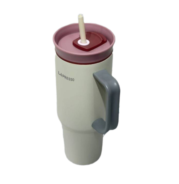 ماگ مسافرتی عایقدار لپرسو مدل QuirkSip Insulated Tumbler | تراول ماگ ۱۲۰۰ میلیلیتری رنگ کرمی