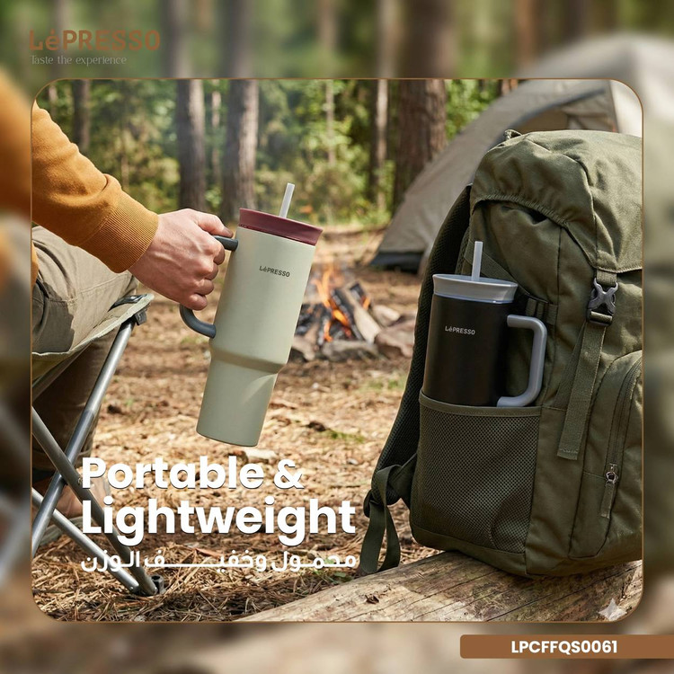 ماگ مسافرتی عایقدار لپرسو مدل QuirkSip Insulated Tumbler | تراول ماگ ۱۲۰۰ میلیلیتری سبک و قابل حمل