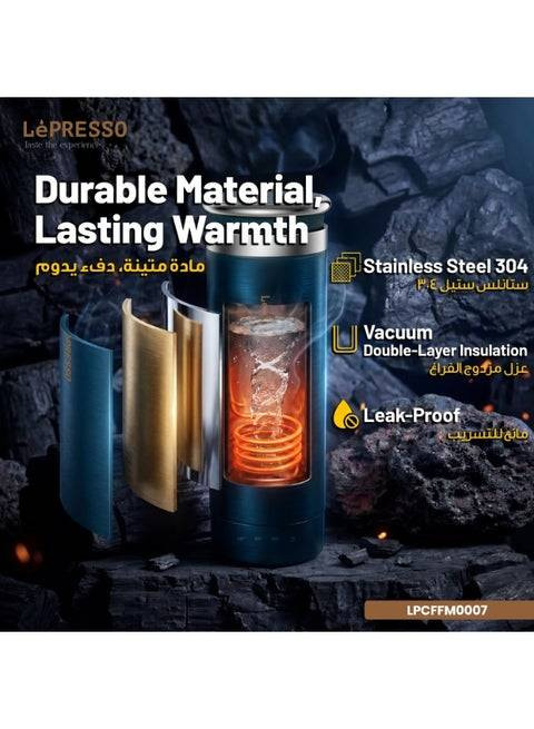 ویژگیهای بطری گرمکن برقی لپرسو مدل ThermiQ LPCFFM0007 | فلاسک هوشمند گرمکن خودرو