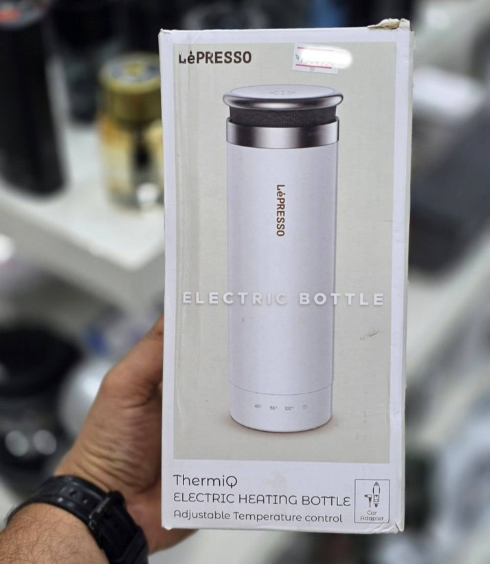 پک محصول بطری گرمکن برقی لپرسو مدل ThermiQ LPCFFM0007 | فلاسک هوشمند گرمکن خودرو سفید