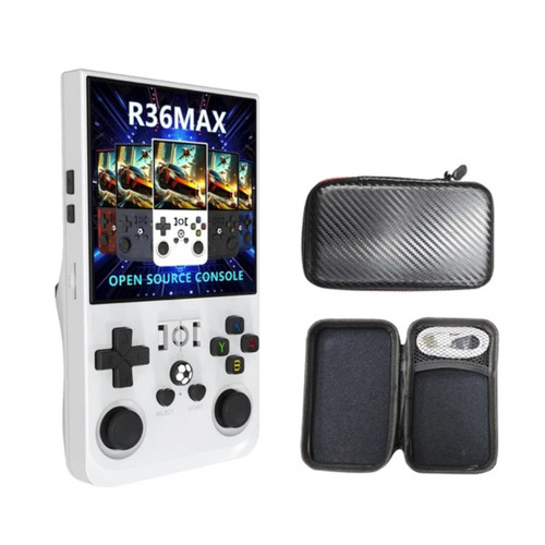 کنسول بازی دستی رترو مدل R36Max – حافظه قابل ارتقا تا ۲۵۶ گیگابایت سفید