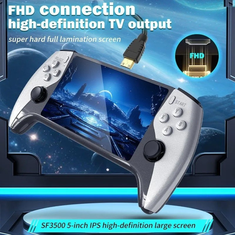 کنسول بازی دستی SF3500 Plus نسخه دو دسته | اتصال به تلویزیون بصورت فول اچ دی