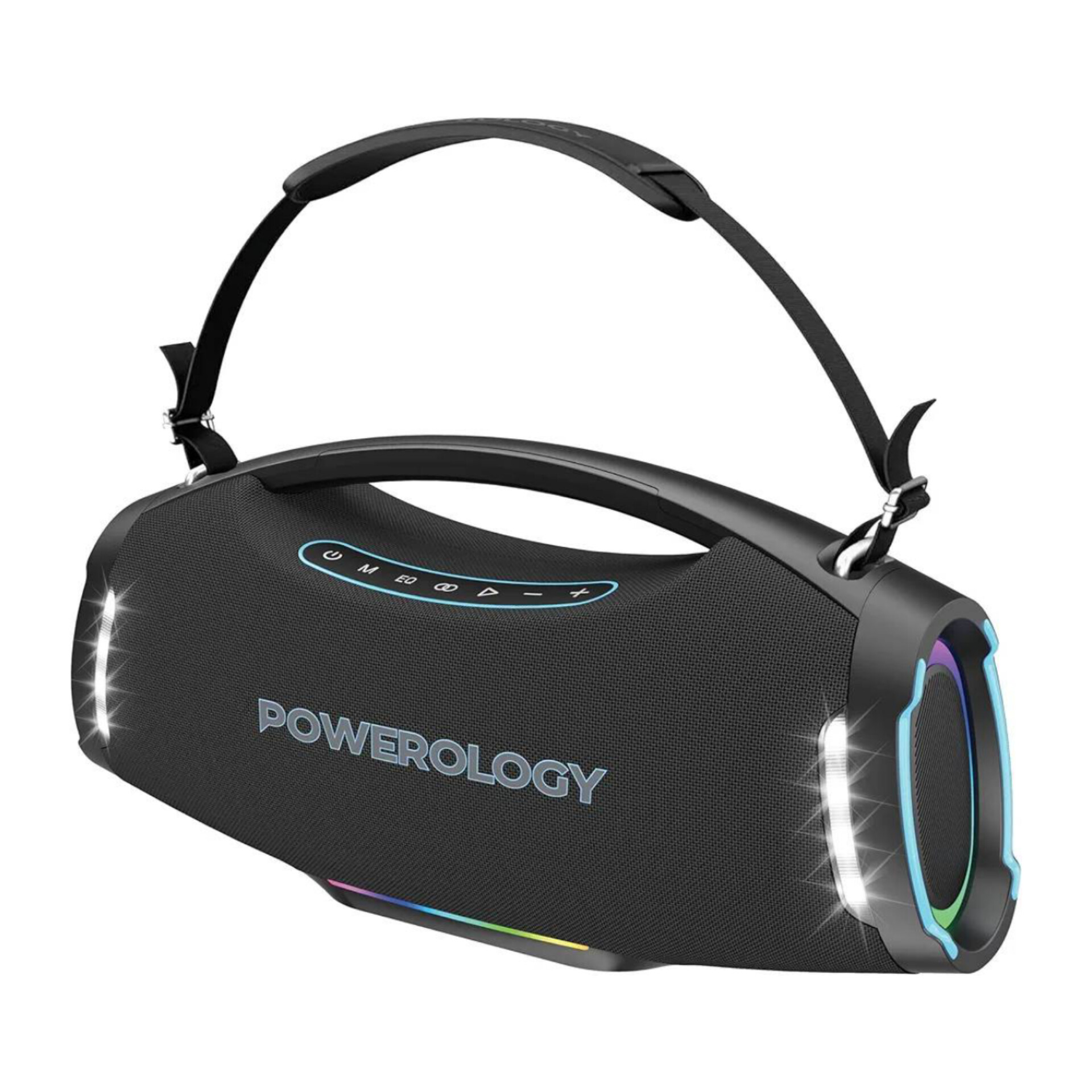 اسپیکر بلوتوثی قابل حمل Powerology Rock 350W مدل PWF9 | نورپردازی RGB و توان 350 وات
