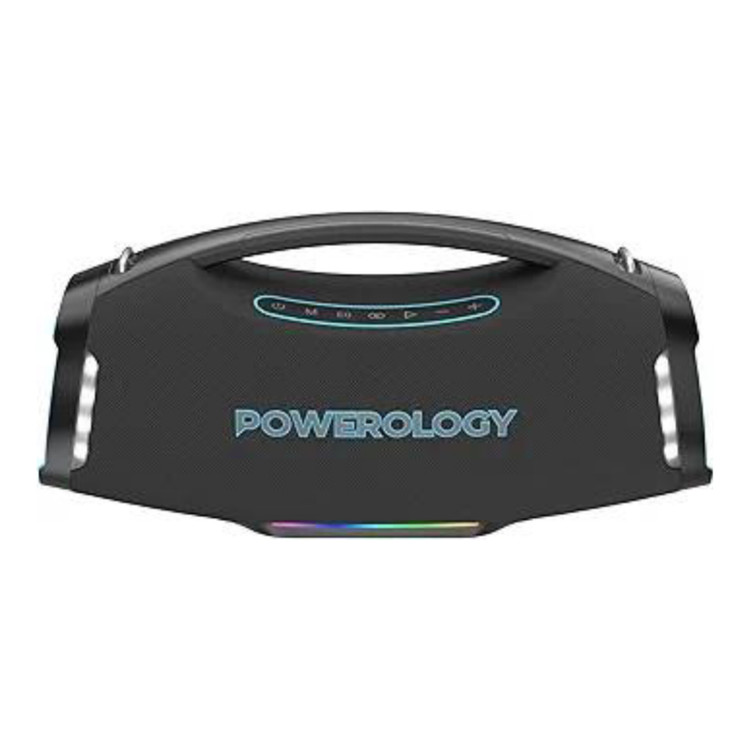 اسپیکر بلوتوثی قابل حمل Powerology Rock 350W مدل PWF9 نورپردازی RGB و توان 350 وات