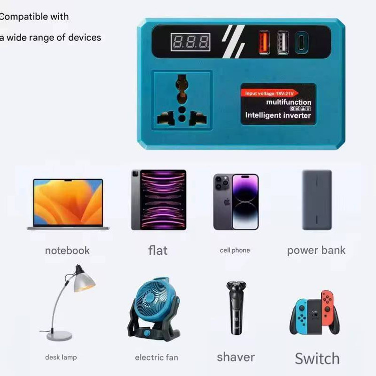 موارد استفاده اینورتر هوشمند چندمنظوره Lyxun تک پریز | دو باتری 10 سلولی (128V MAX)