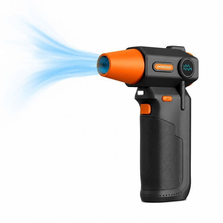 جت فن و بلوور شارژی پرودو مدل Turbo Air Duster PDTBYMG826BK با سری دمنده