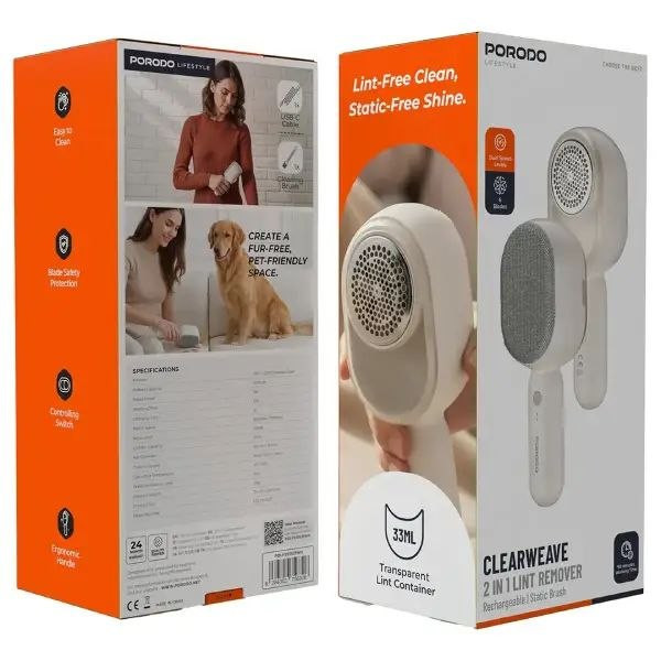 پگ پرزگیر شارژی دوکاره پرودو مدل ClearWeave PDLFSTJS31