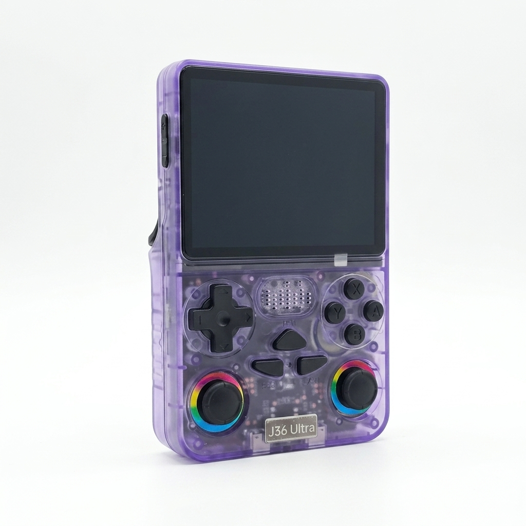 J36 Ultra Portable Gaming Handheld with Wi-Fi & Bluetooth بنفش