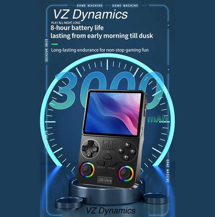 J36 Ultra Portable Gaming Handheld with Wi-Fi & Bluetooth نگهداری باتری تا 8 ساعت