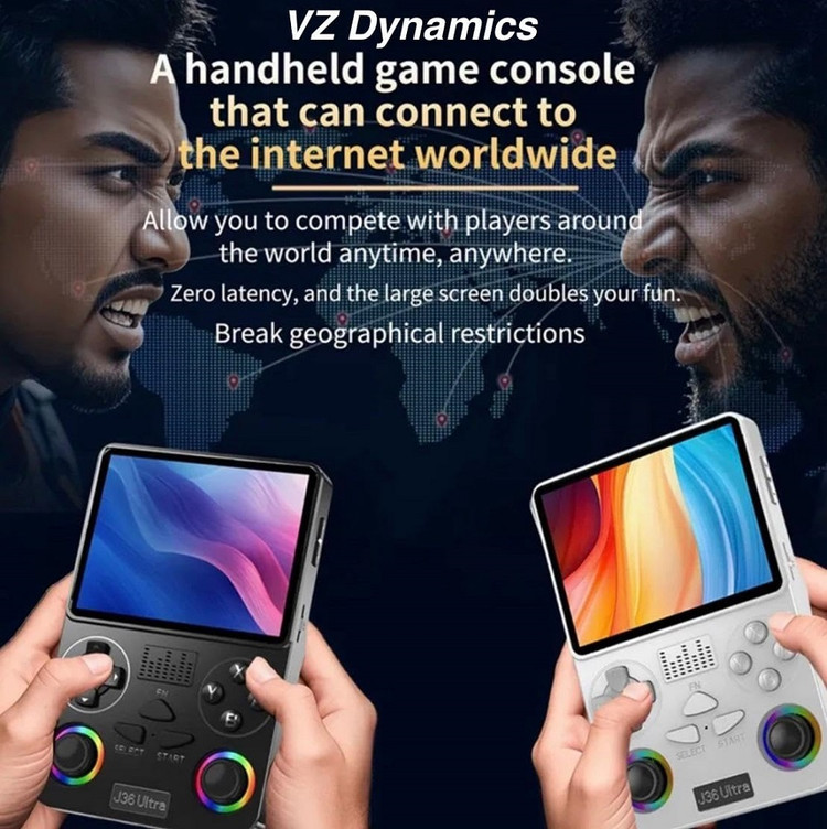 J36 Ultra Portable Gaming Handheld with Wi-Fi & Bluetooth با قابلیت اتصال به اینترنت