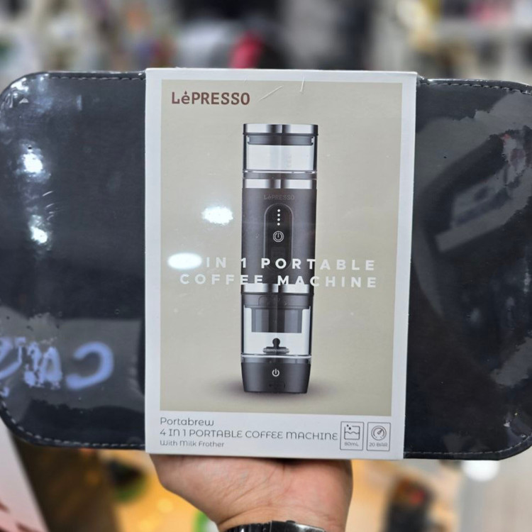 پک محصول اسپرسوساز شارژی مسافرتی ۴ در ۱ لپرسو (LePresso) مدل ۲۰ بار