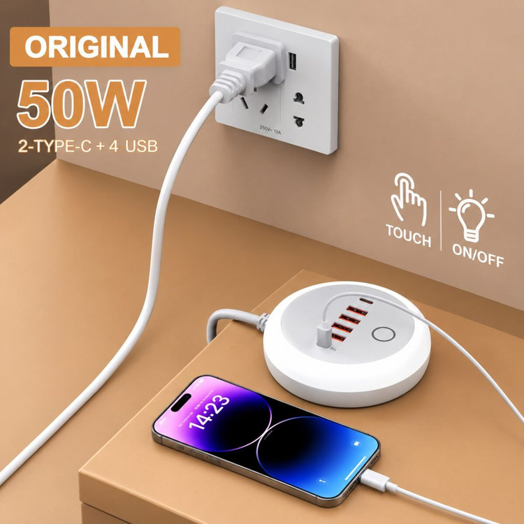هاب شارژ چندپورتی LED پنجاه وات