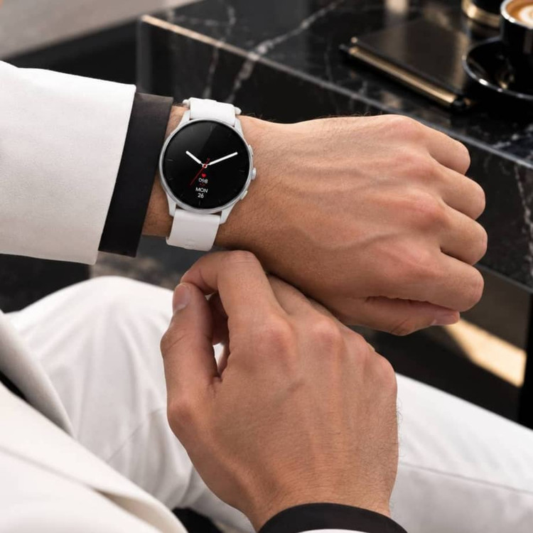 ساعت هوشمند طرح SAMSUNG مدل WATCH 8 سفید بسته شده