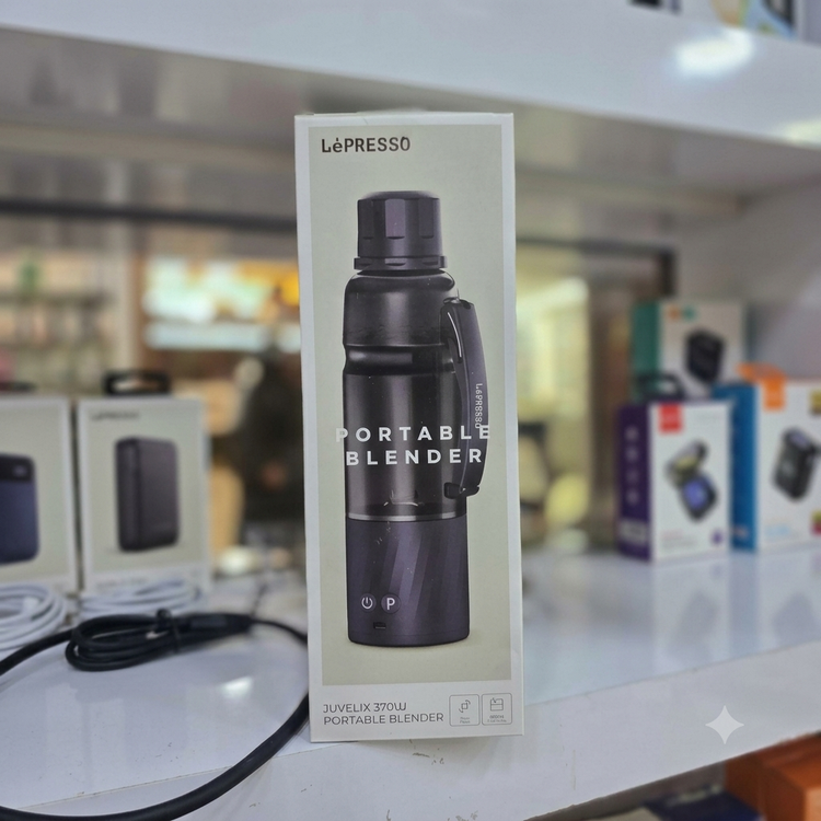 پک محصول مخلوطکن شارژی و قابل حمل لپرسو مدل Juvelix 370W با باتری 6000mAh